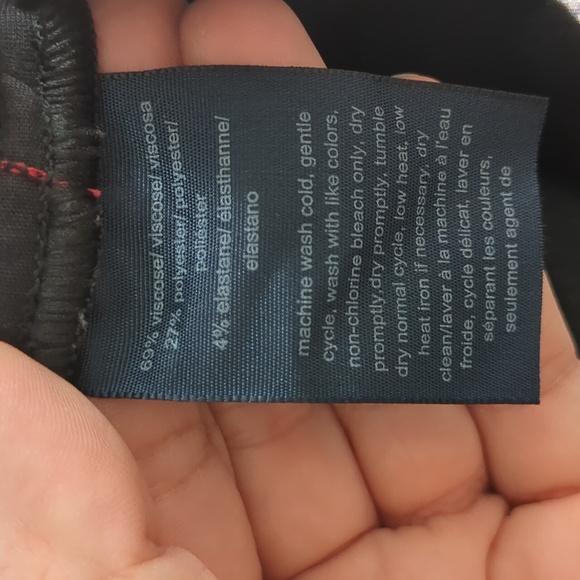 Tommy Hilfiger Women's Black Straight Cut Black Stretchy Jean Style Pants Sz 16 - Picture 11 of 12